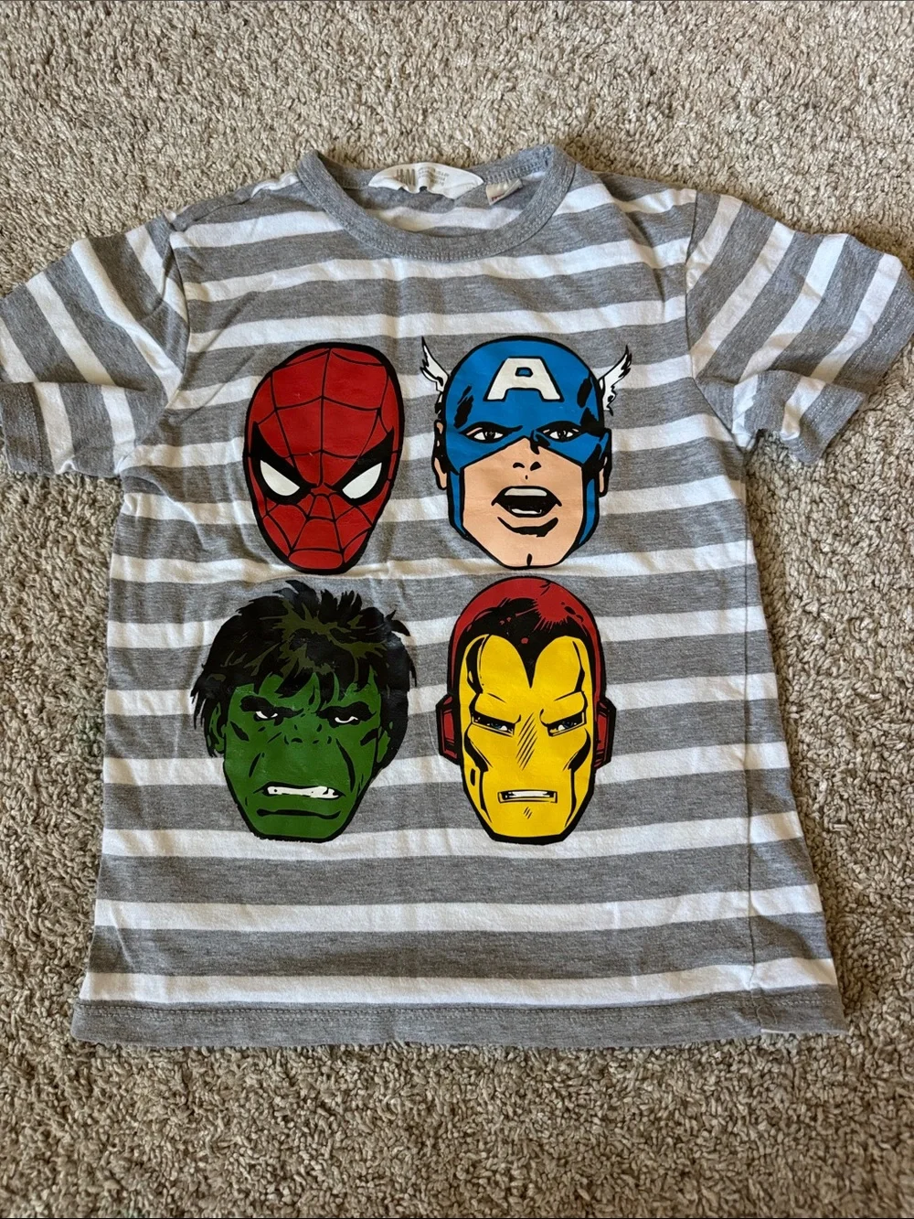 Marvel Kids Spider-Man and Superhero Tee Pack in Red, White, Gray, Blue